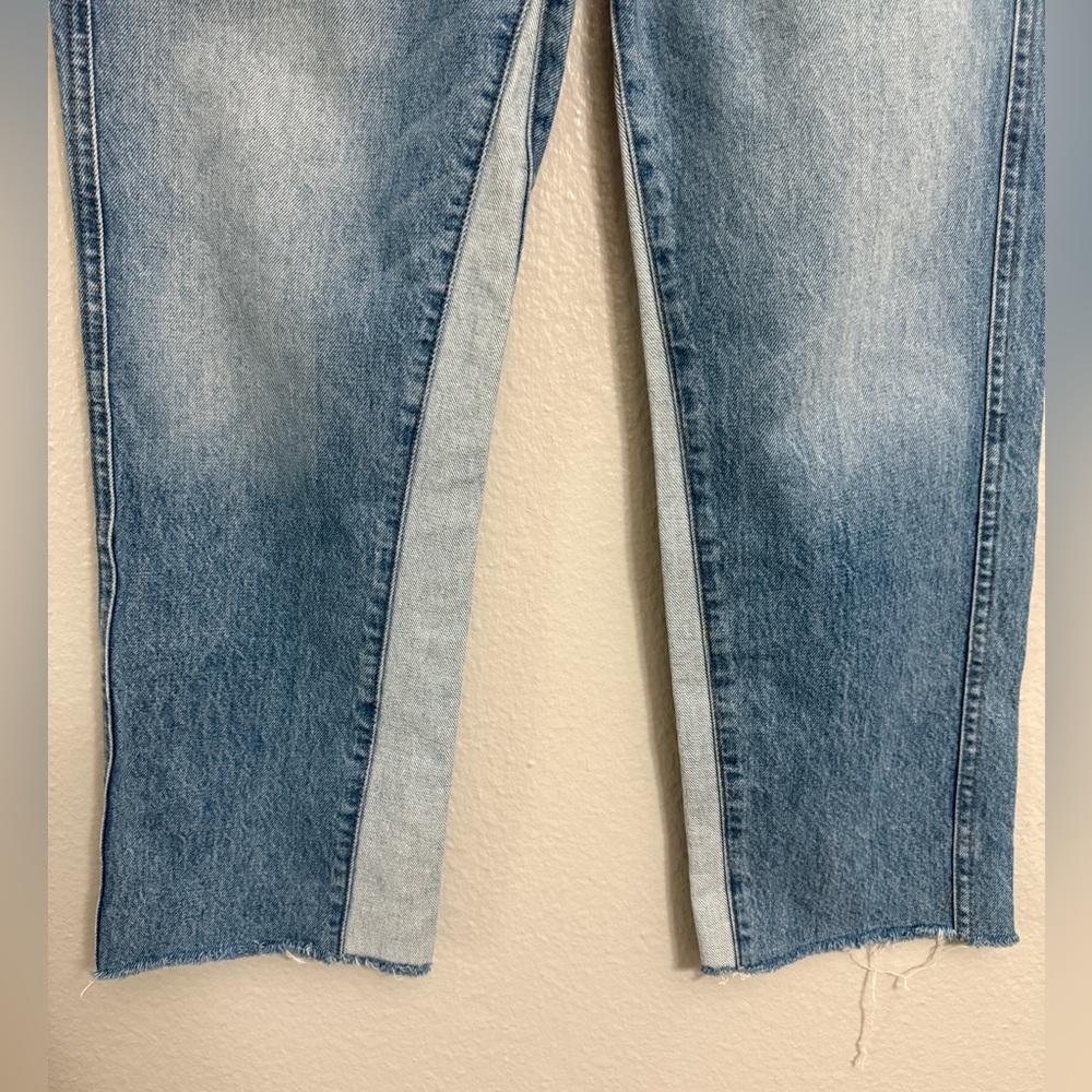 7 For All Mankind The Kiki with Raw Hem in Vintage Wythe Cropped Ankle Jeans - Picture 11 of 12